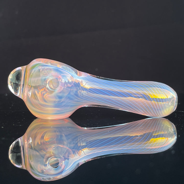 Scalloped Fumed Spoon Glass Pipe Schutz Glass   