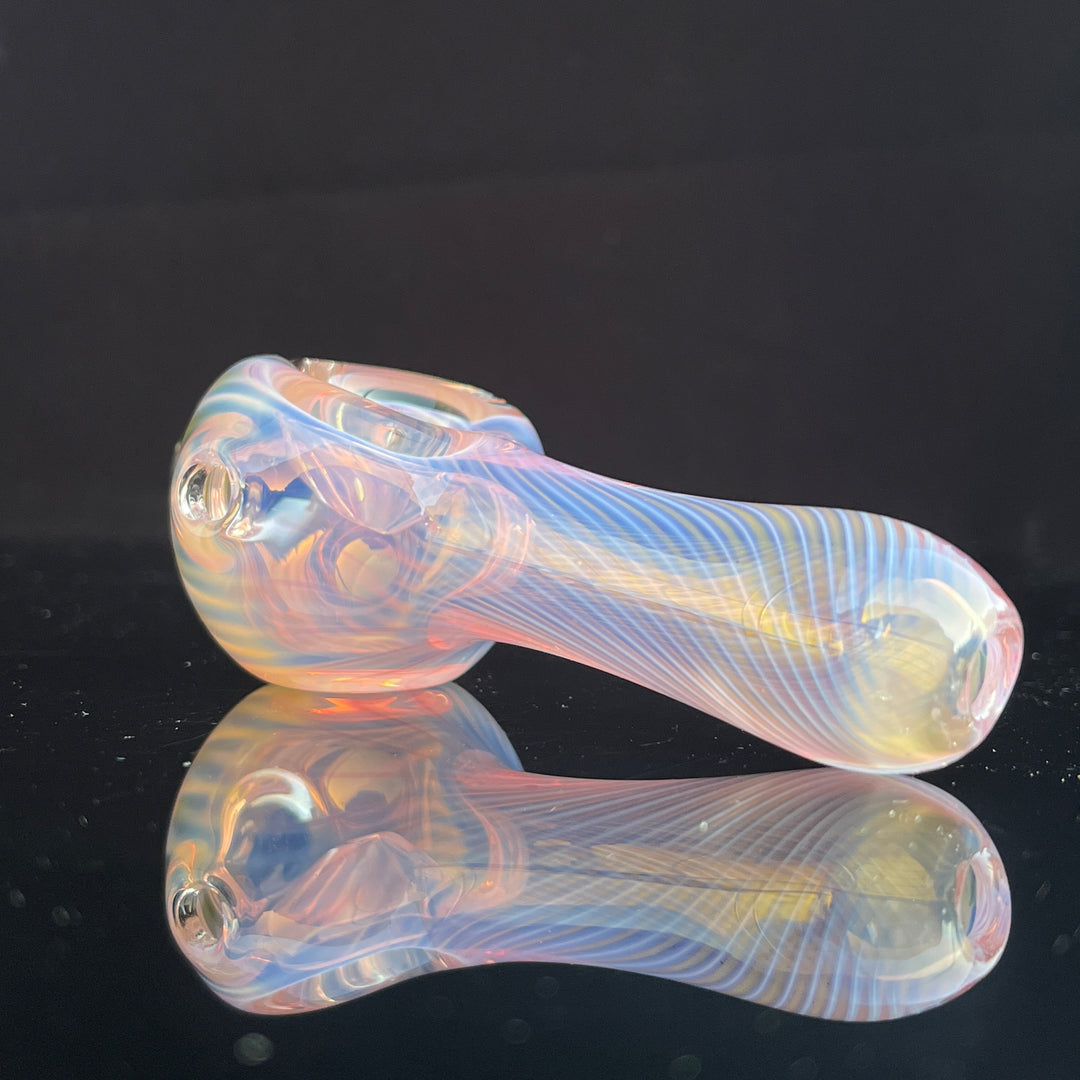 Scalloped Fumed Spoon Glass Pipe Schutz Glass   