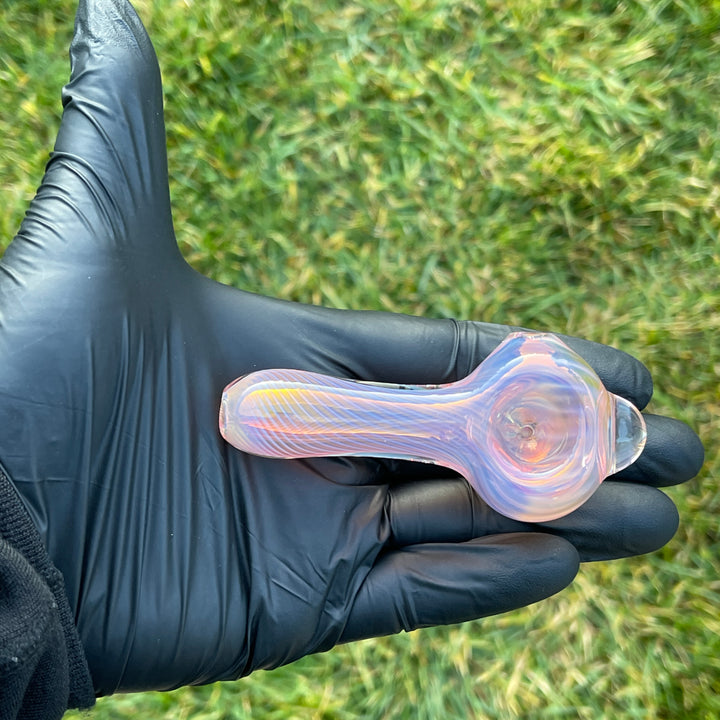 Scalloped Fumed Spoon Glass Pipe Schutz Glass   
