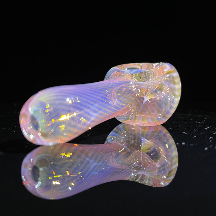 Scalloped Fumed Spoon Glass Pipe Schutz Glass   