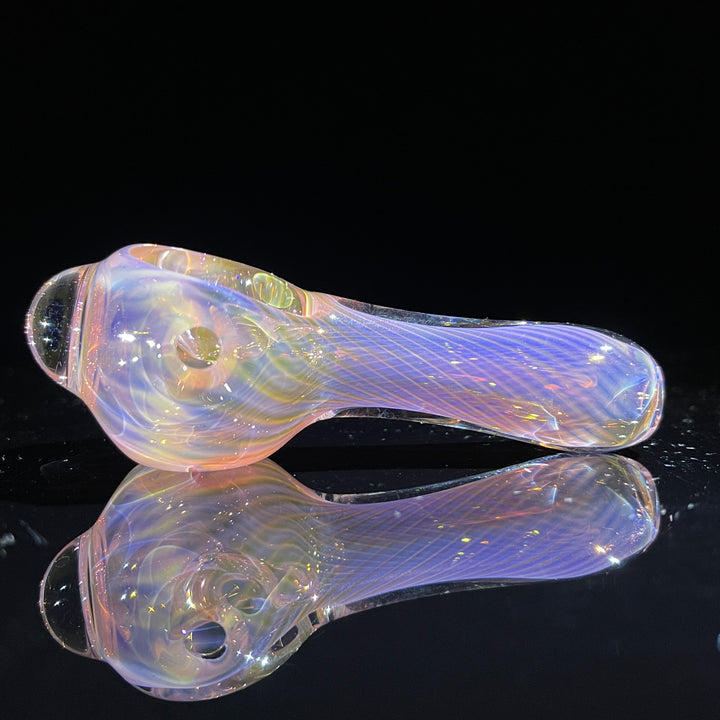 Scalloped Fumed Spoon Glass Pipe Schutz Glass   