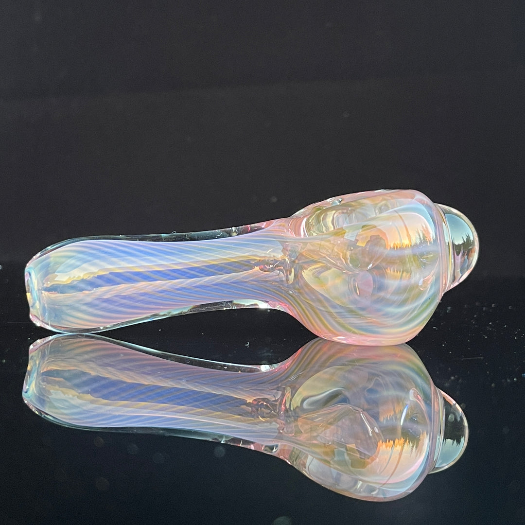 Scalloped Fumed Spoon Glass Pipe Schutz Glass   