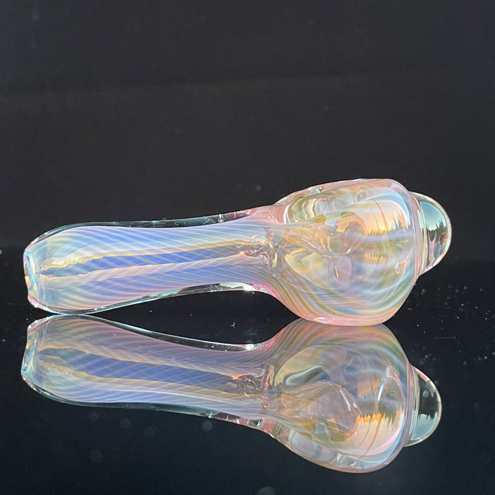 Scalloped Fumed Spoon Glass Pipe Schutz Glass   