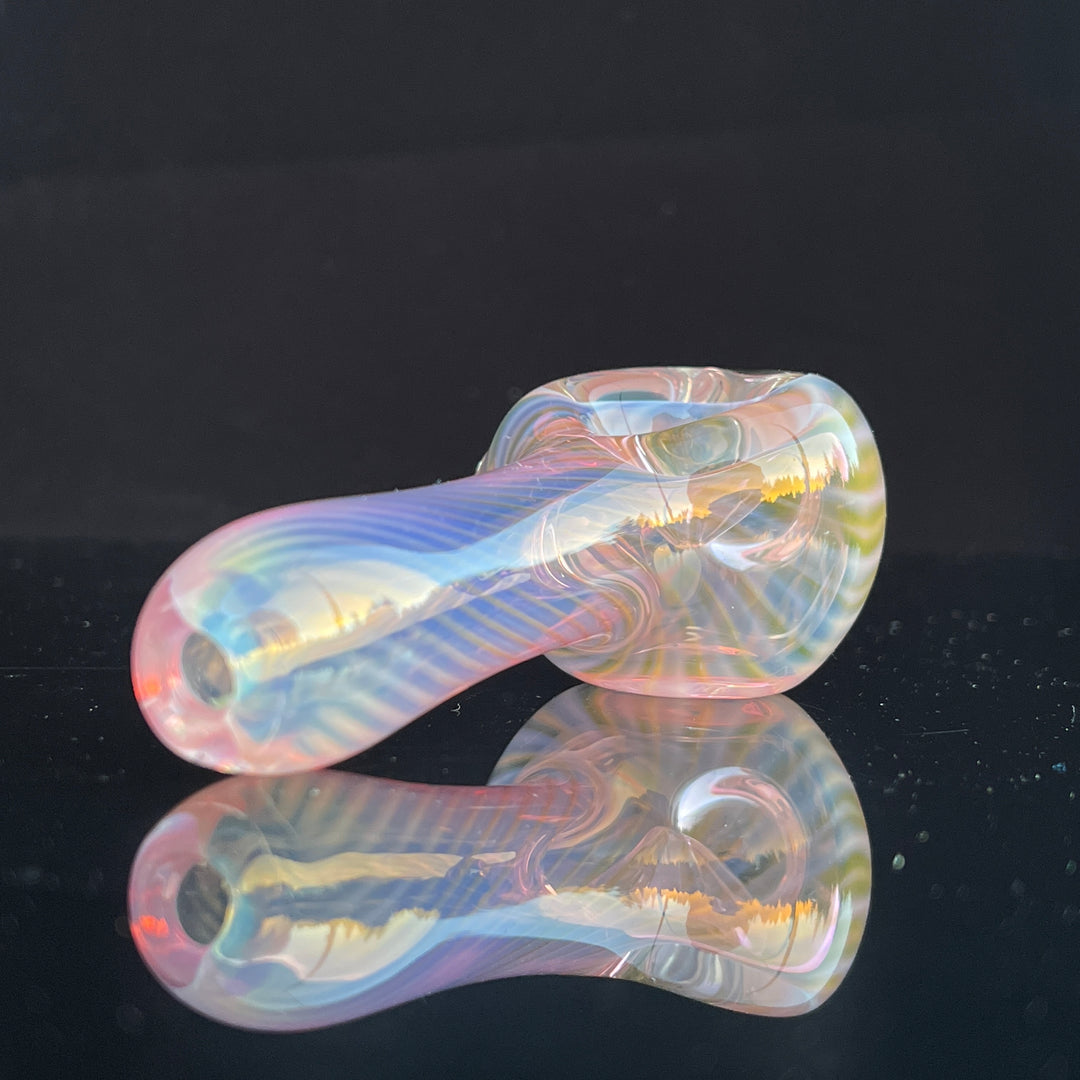 Scalloped Fumed Spoon Glass Pipe Schutz Glass   