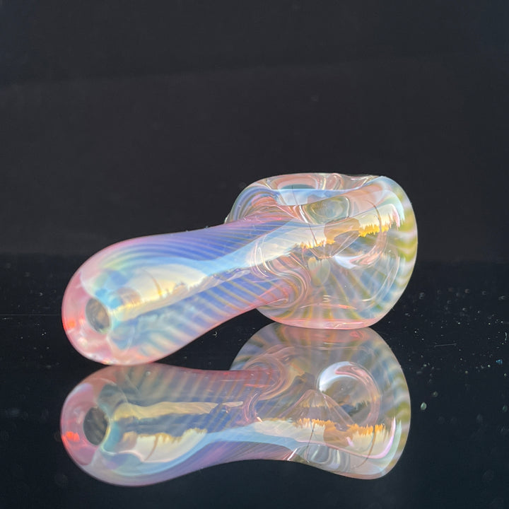Scalloped Fumed Spoon Glass Pipe Schutz Glass   