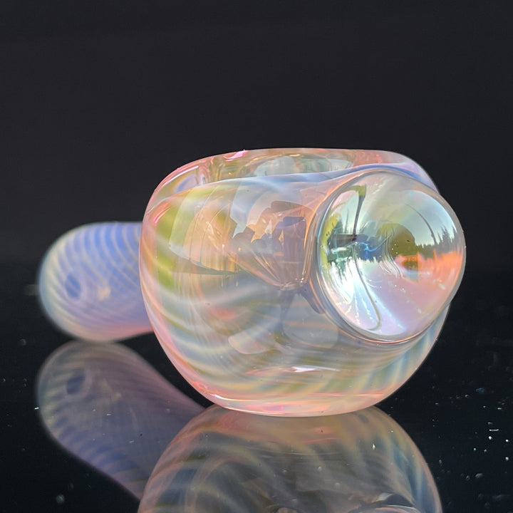 Scalloped Fumed Spoon Glass Pipe Schutz Glass   