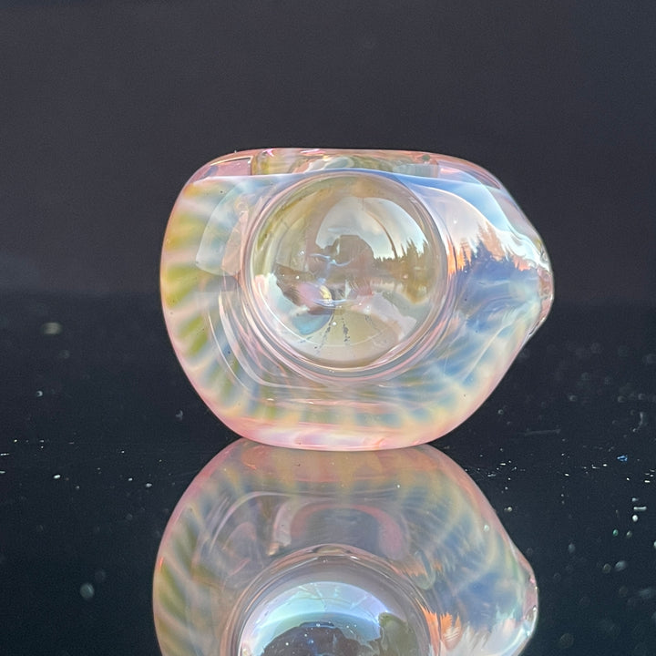 Scalloped Fumed Spoon Glass Pipe Schutz Glass   