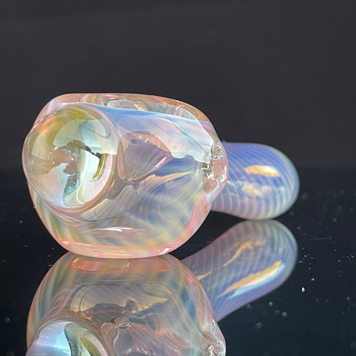Scalloped Fumed Spoon Glass Pipe Schutz Glass   