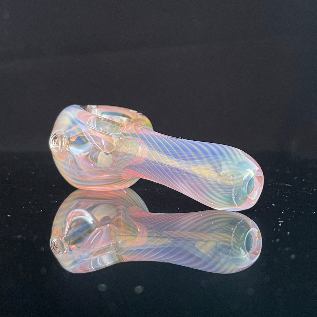 Scalloped Fumed Spoon Glass Pipe Schutz Glass   