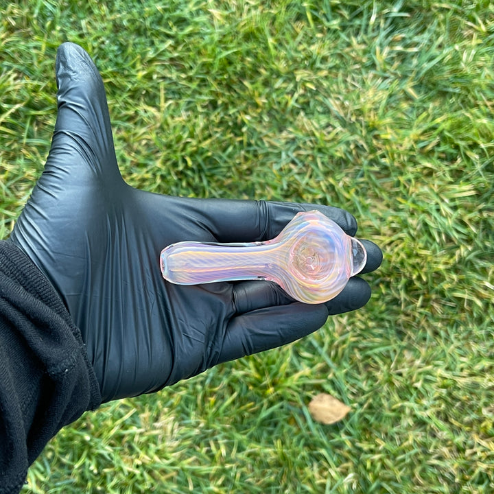Scalloped Fumed Spoon Glass Pipe Schutz Glass   