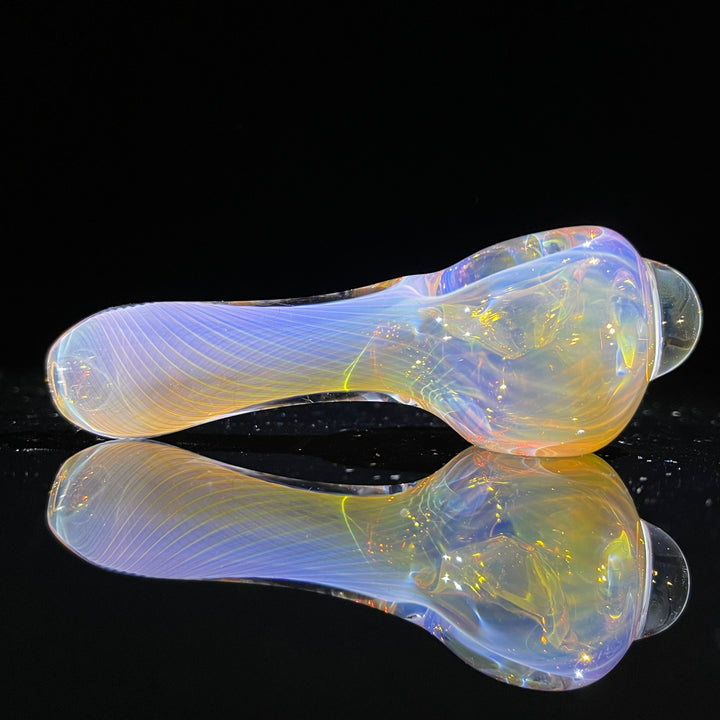 Scalloped Fumed Spoon Glass Pipe Schutz Glass   