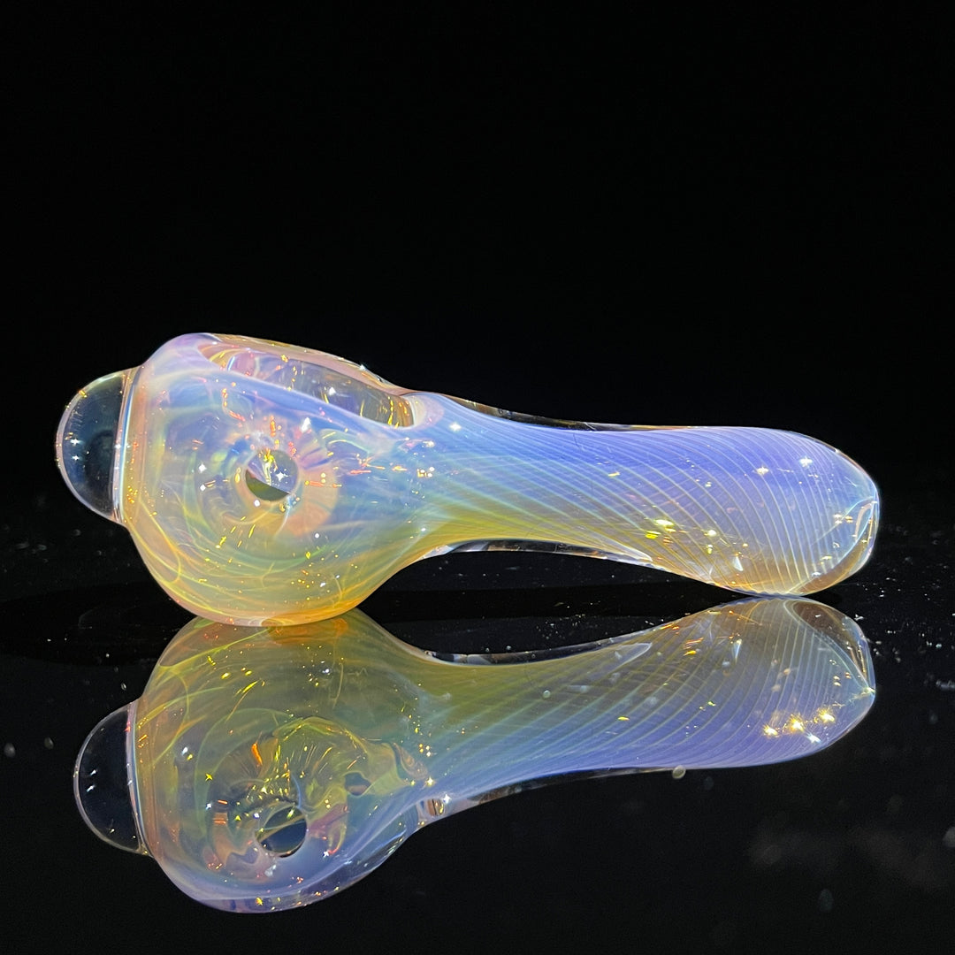 Scalloped Fumed Spoon Glass Pipe Schutz Glass   