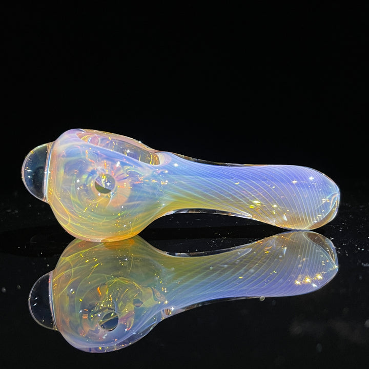 Scalloped Fumed Spoon Glass Pipe Schutz Glass   