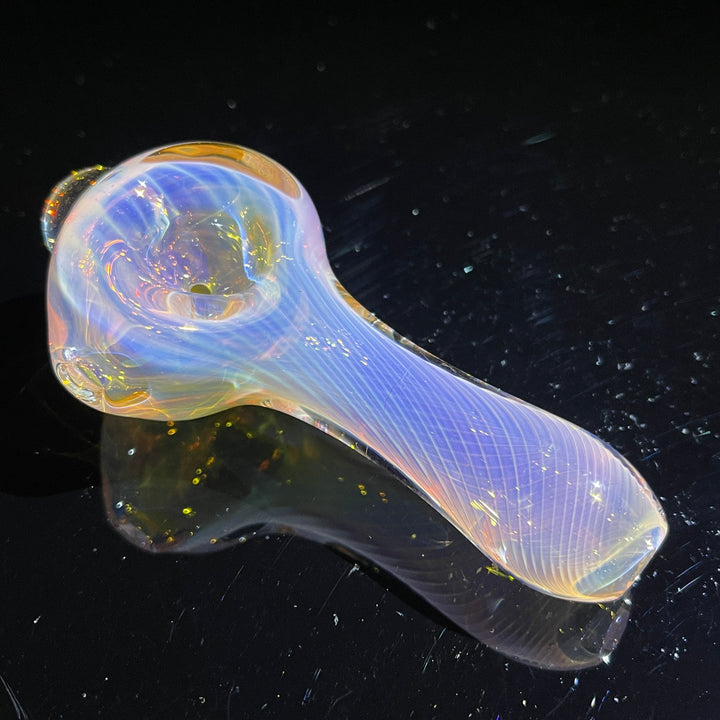 Scalloped Fumed Spoon Glass Pipe Schutz Glass   