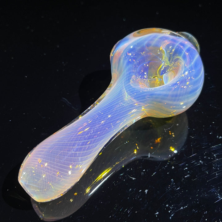 Scalloped Fumed Spoon Glass Pipe Schutz Glass   
