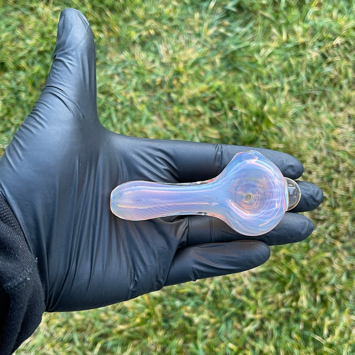 Scalloped Fumed Spoon Glass Pipe Schutz Glass   