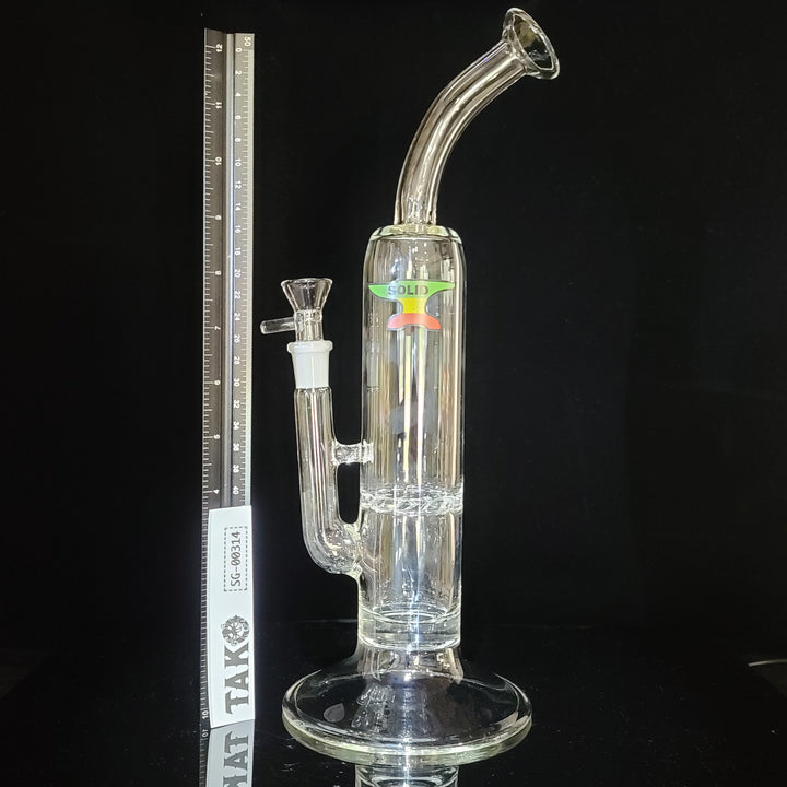 Solid Glass 11" Tornado Bubbler Glass Pipe Solid Glass   