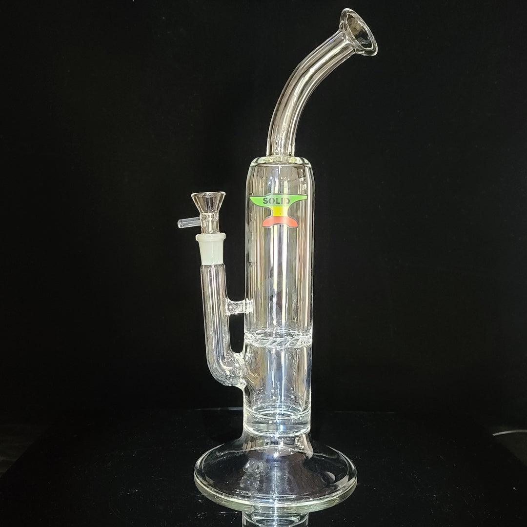 Solid Glass 11" Tornado Bubbler Glass Pipe Solid Glass   