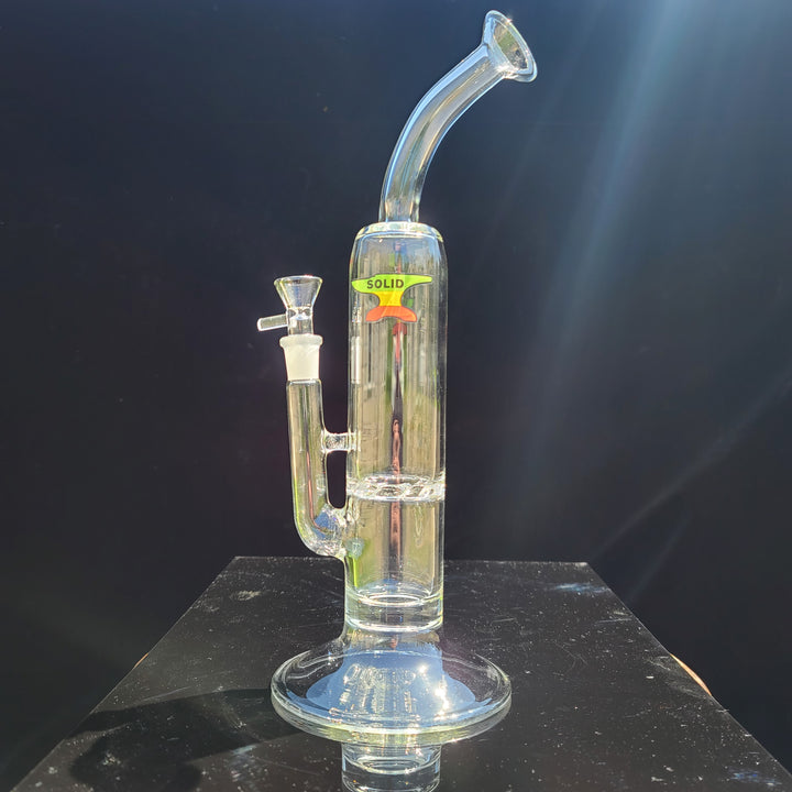 Solid Glass 11" Tornado Bubbler Glass Pipe Solid Glass   