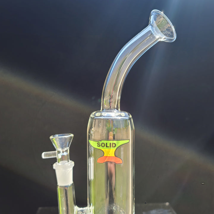 Solid Glass 11" Tornado Bubbler Glass Pipe Solid Glass   