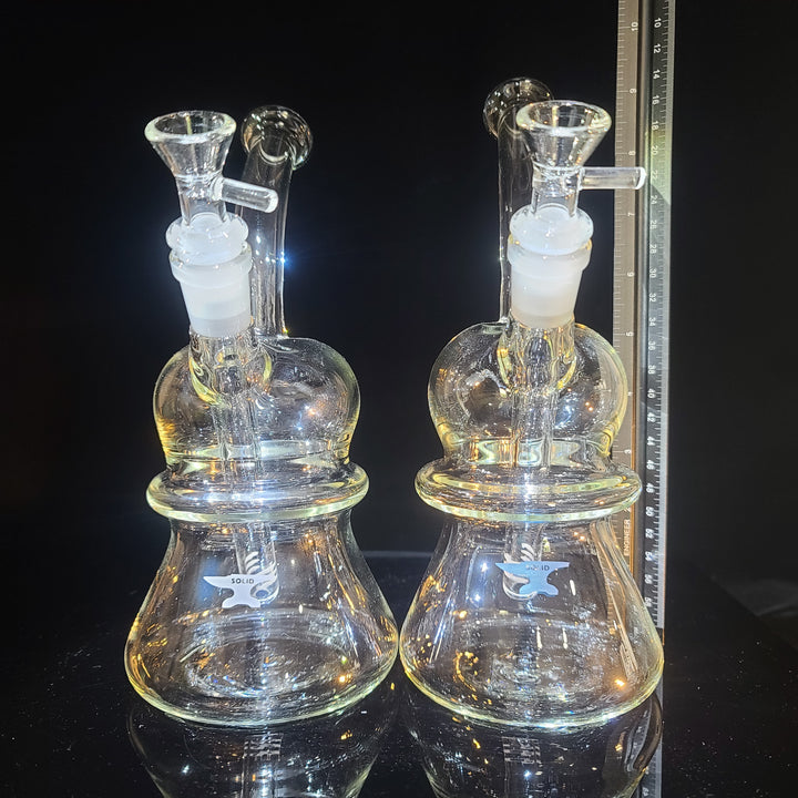 Solid Glass Bubble Top Beaker Bubbler Glass Pipe Solid Glass   