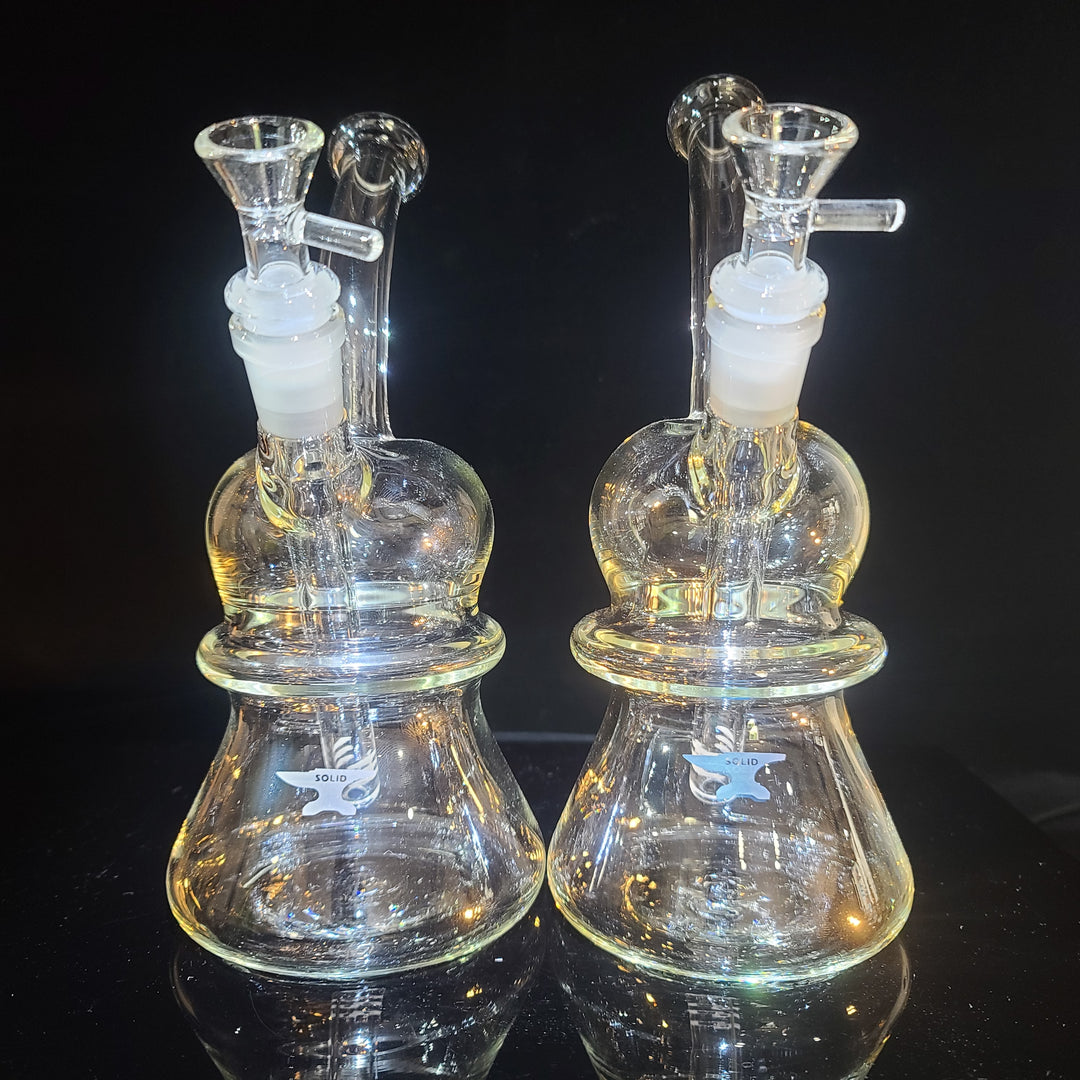 Solid Glass Bubble Top Beaker Bubbler Glass Pipe Solid Glass   