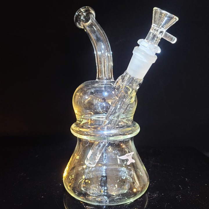 Solid Glass Bubble Top Beaker Bubbler Glass Pipe Solid Glass   