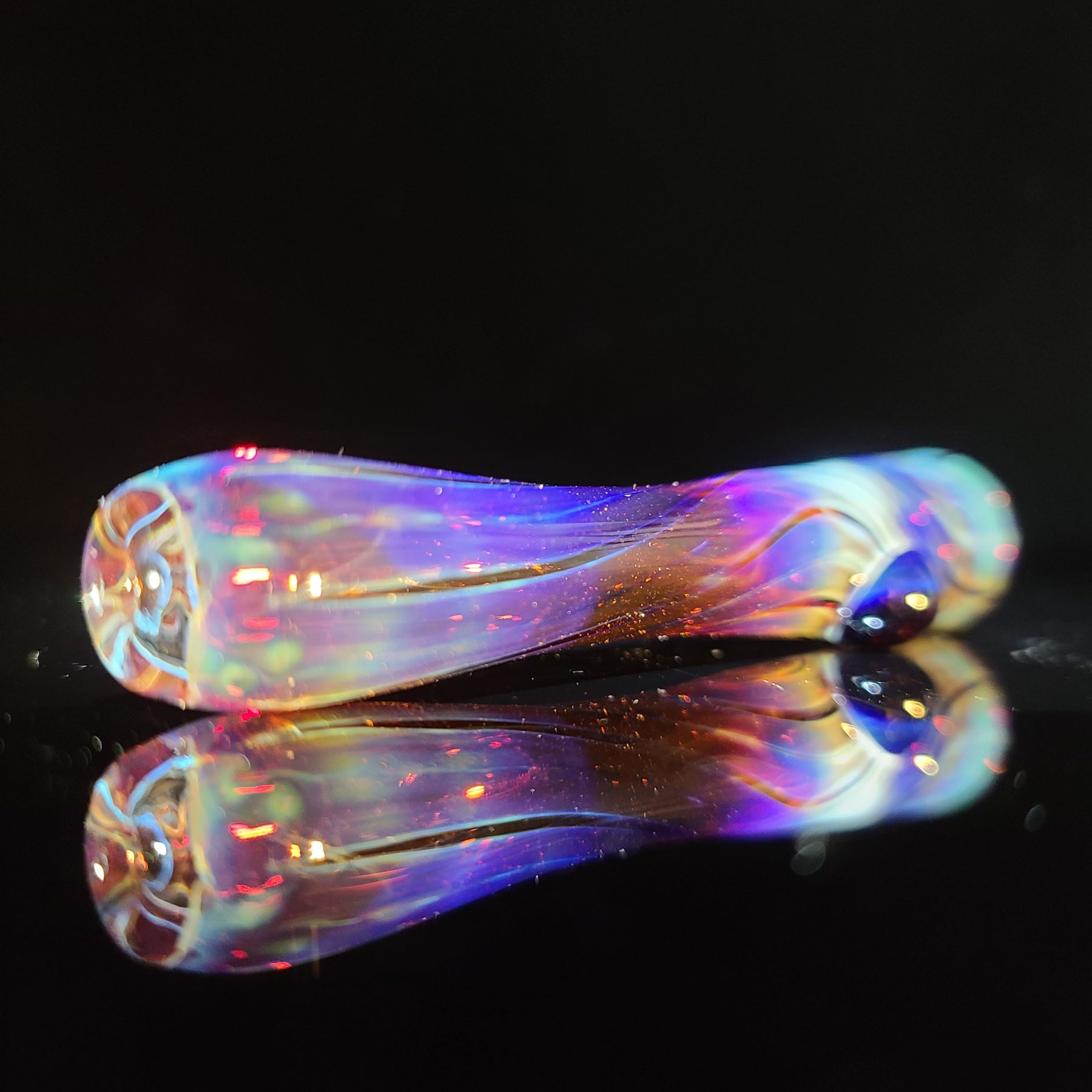 Purple Piston Dichroic Chillum Glass Pipe – VisceralAntagonisM