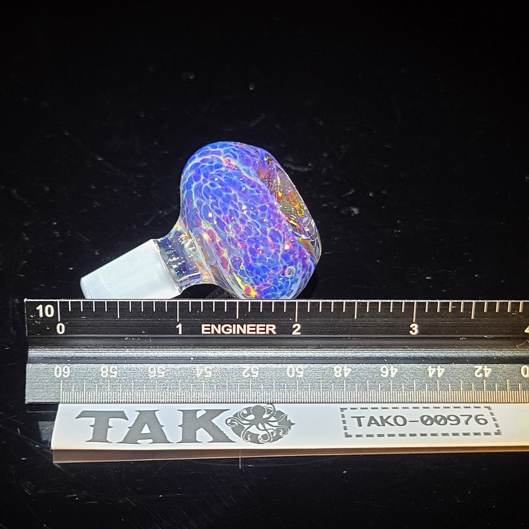 14mm Nebula Crushed Opal Pull Slide Accessory Tako Glass   