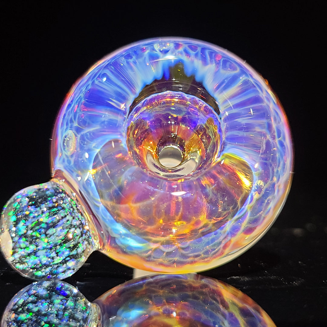 14mm Nebula Crushed Opal Pull Slide Accessory Tako Glass   