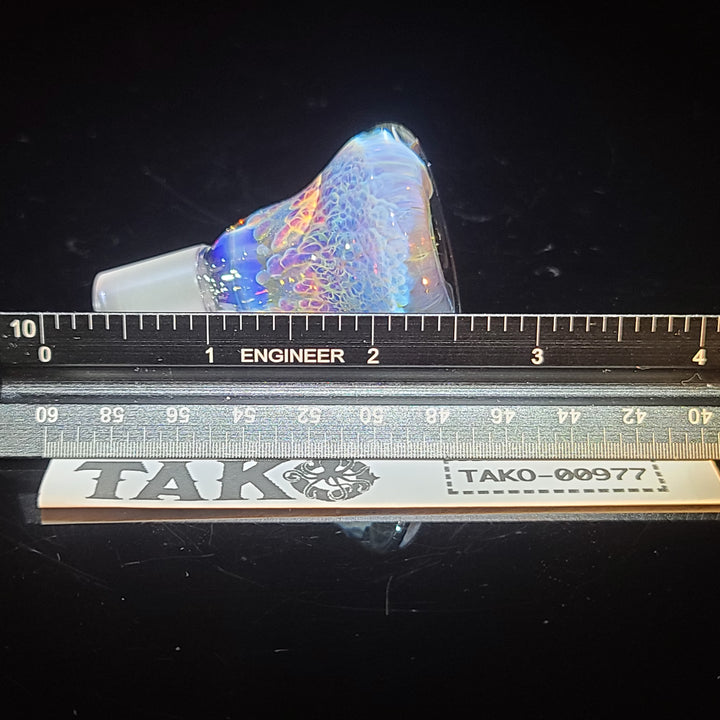 14mm Nebula One Hitter Pull Slide Accessory Tako Glass   