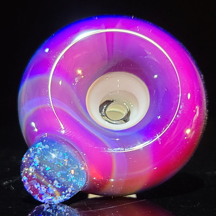 14mm Serendipity Pull Slide with Crushed Opal Marble Accessory Tako Glass   