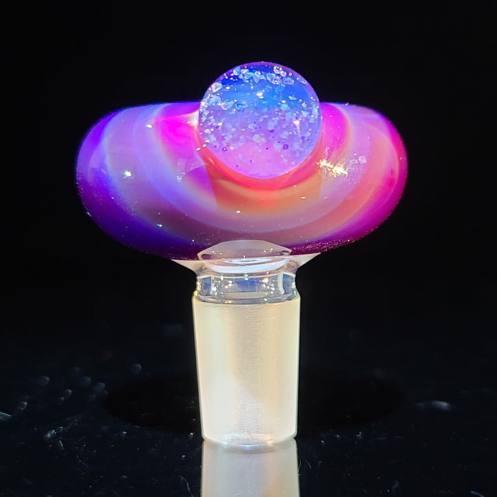 14mm Serendipity Pull Slide with Crushed Opal Marble Accessory Tako Glass   