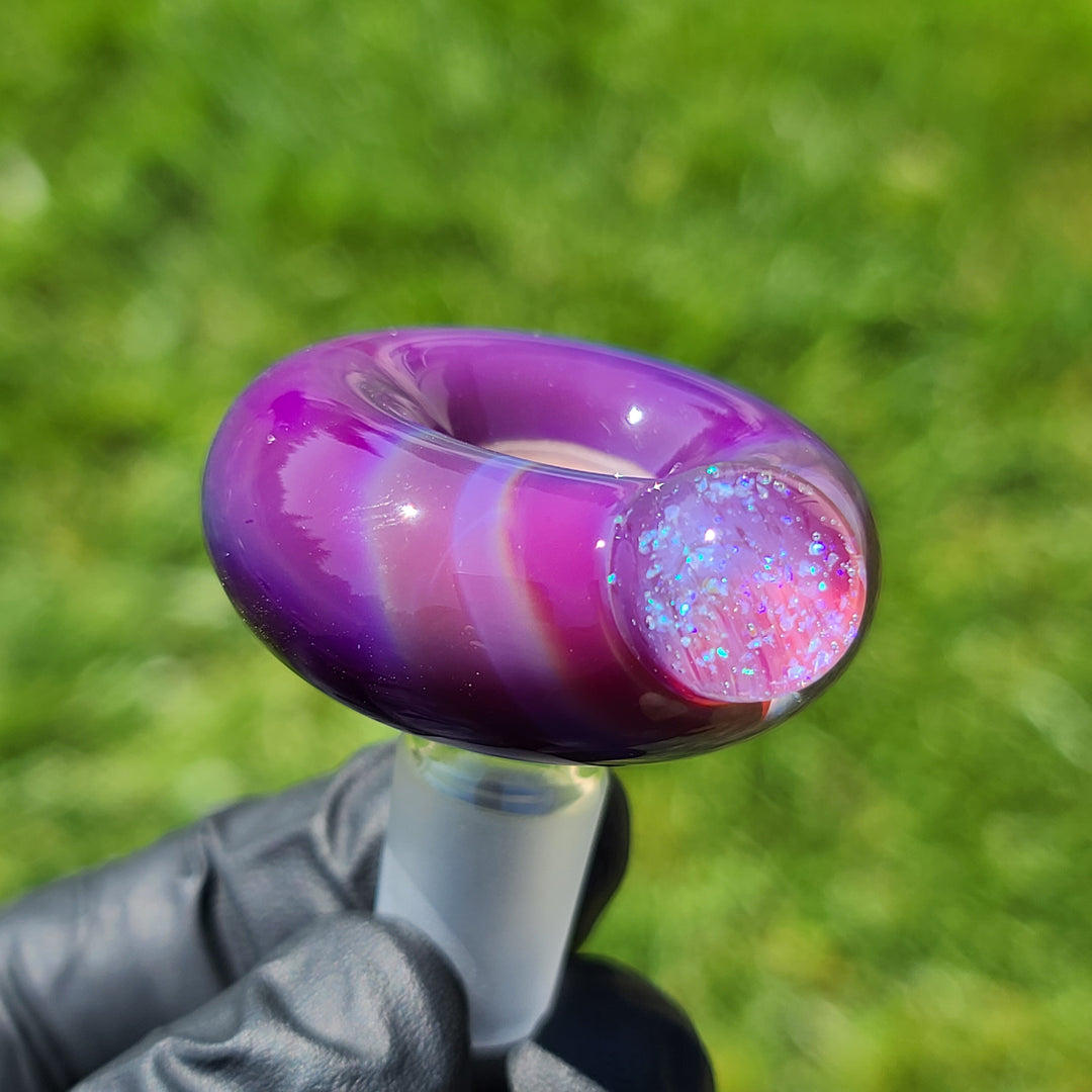 14mm Serendipity Pull Slide with Crushed Opal Marble Accessory Tako Glass   