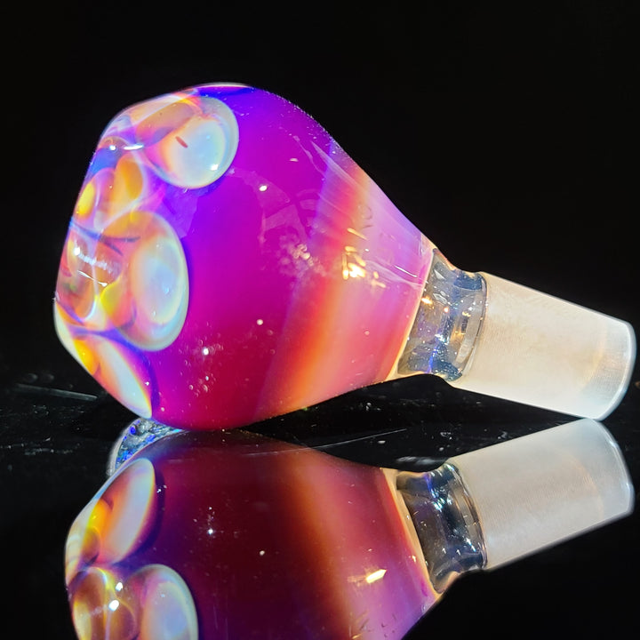 14mm Honeycomb Serendipity Pull Slide with Crushed Opal Marble Accessory Tako Glass   