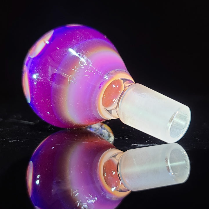 14mm Honeycomb Serendipity Pull Slide with Crushed Opal Marble Accessory Tako Glass   