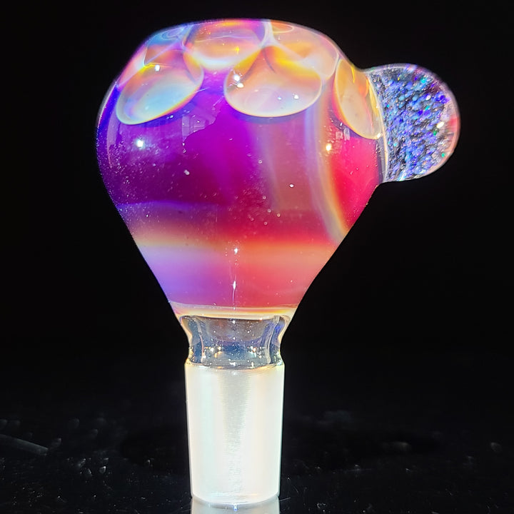 14mm Honeycomb Serendipity Pull Slide with Crushed Opal Marble Accessory Tako Glass   