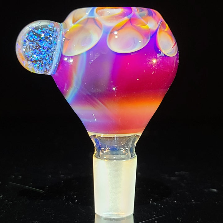 14mm Honeycomb Serendipity Pull Slide with Crushed Opal Marble Accessory Tako Glass   