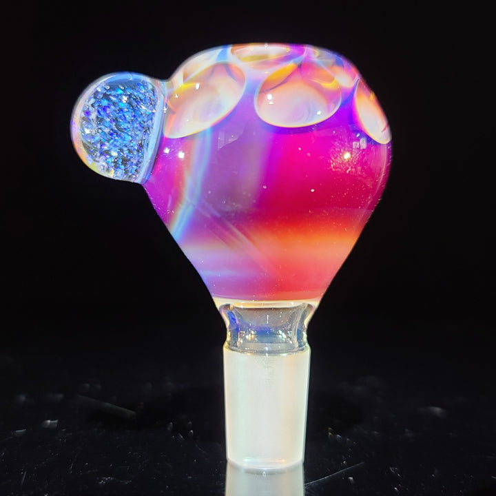 14mm Honeycomb Serendipity Pull Slide with Crushed Opal Marble Accessory Tako Glass   