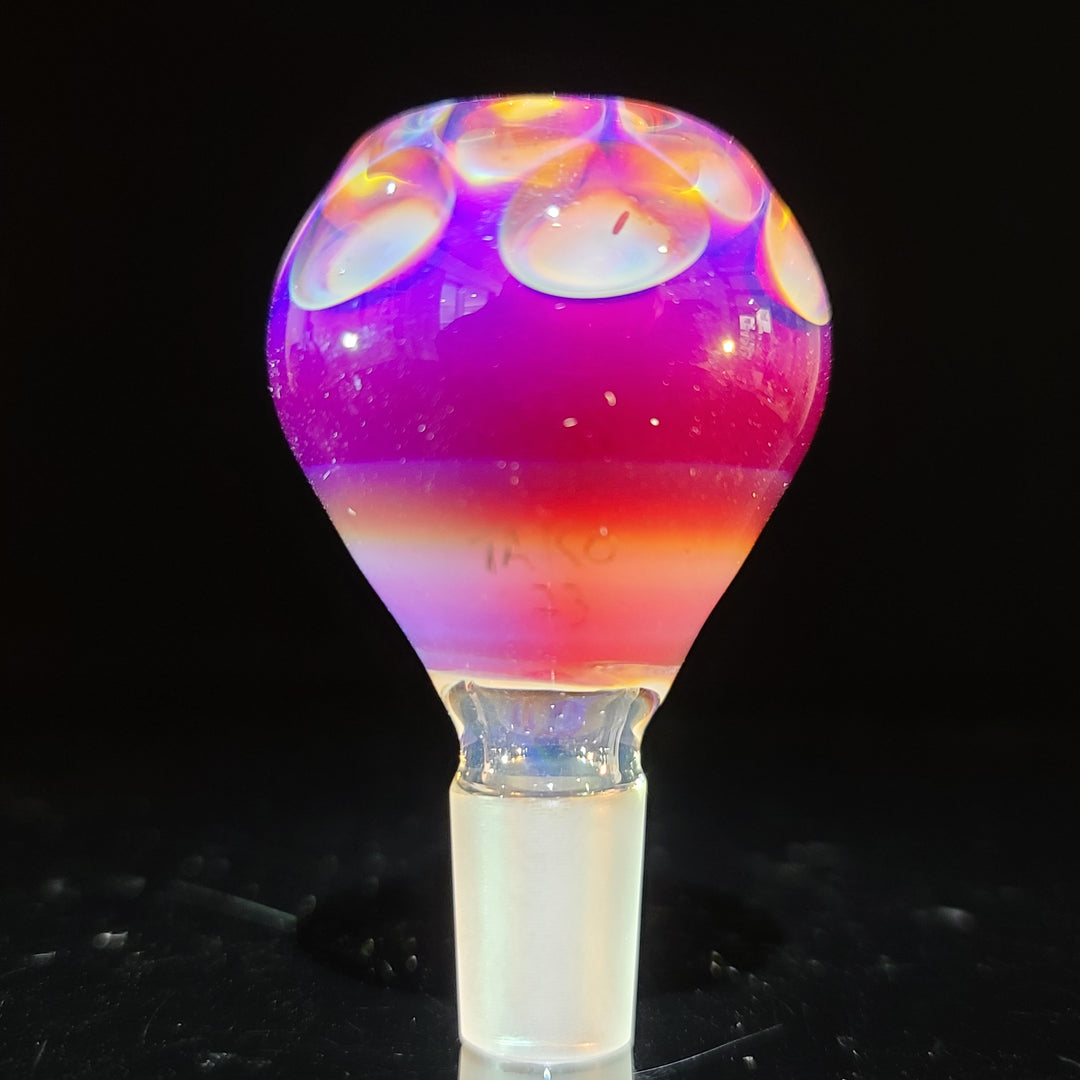 14mm Honeycomb Serendipity Pull Slide with Crushed Opal Marble Accessory Tako Glass   