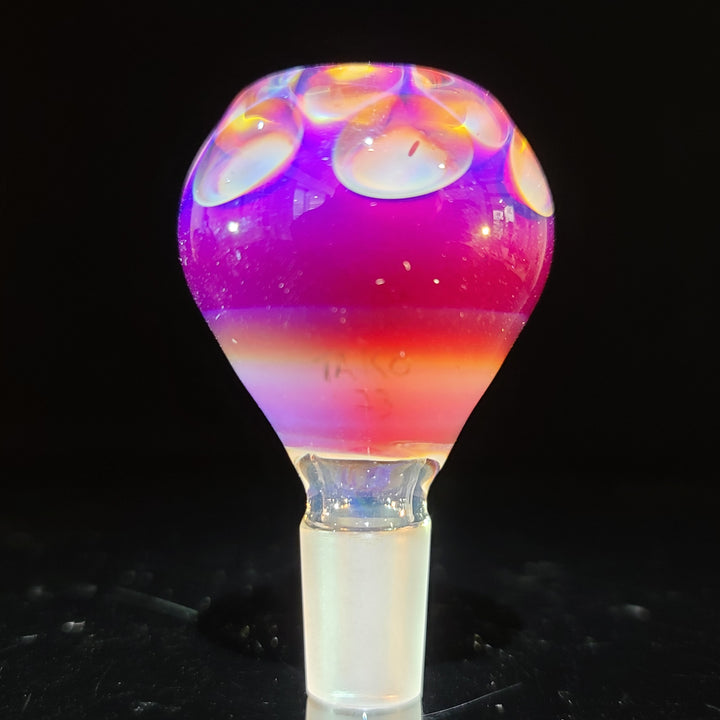 14mm Honeycomb Serendipity Pull Slide with Crushed Opal Marble Accessory Tako Glass   