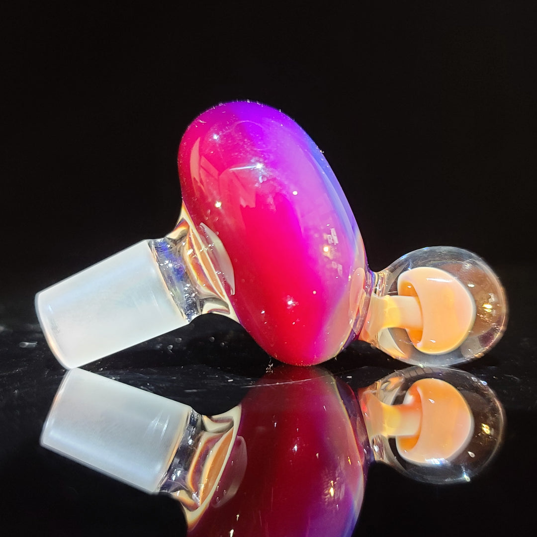 14mm Serendipity Pull Slide with Mushroom Marble Accessory Tako Glass   