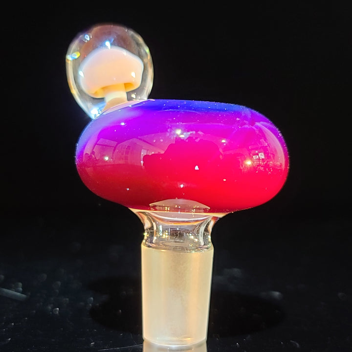 14mm Serendipity Pull Slide with Mushroom Marble Accessory Tako Glass   