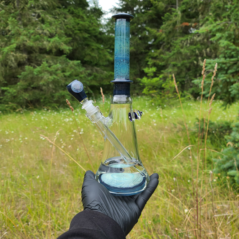 12" Neah Bay Beaker Bong Glass Pipe Tako Glass   