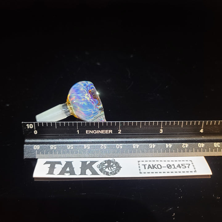 10mm Purple Nebula Rhino Pull Slide Accessory Tako Glass   