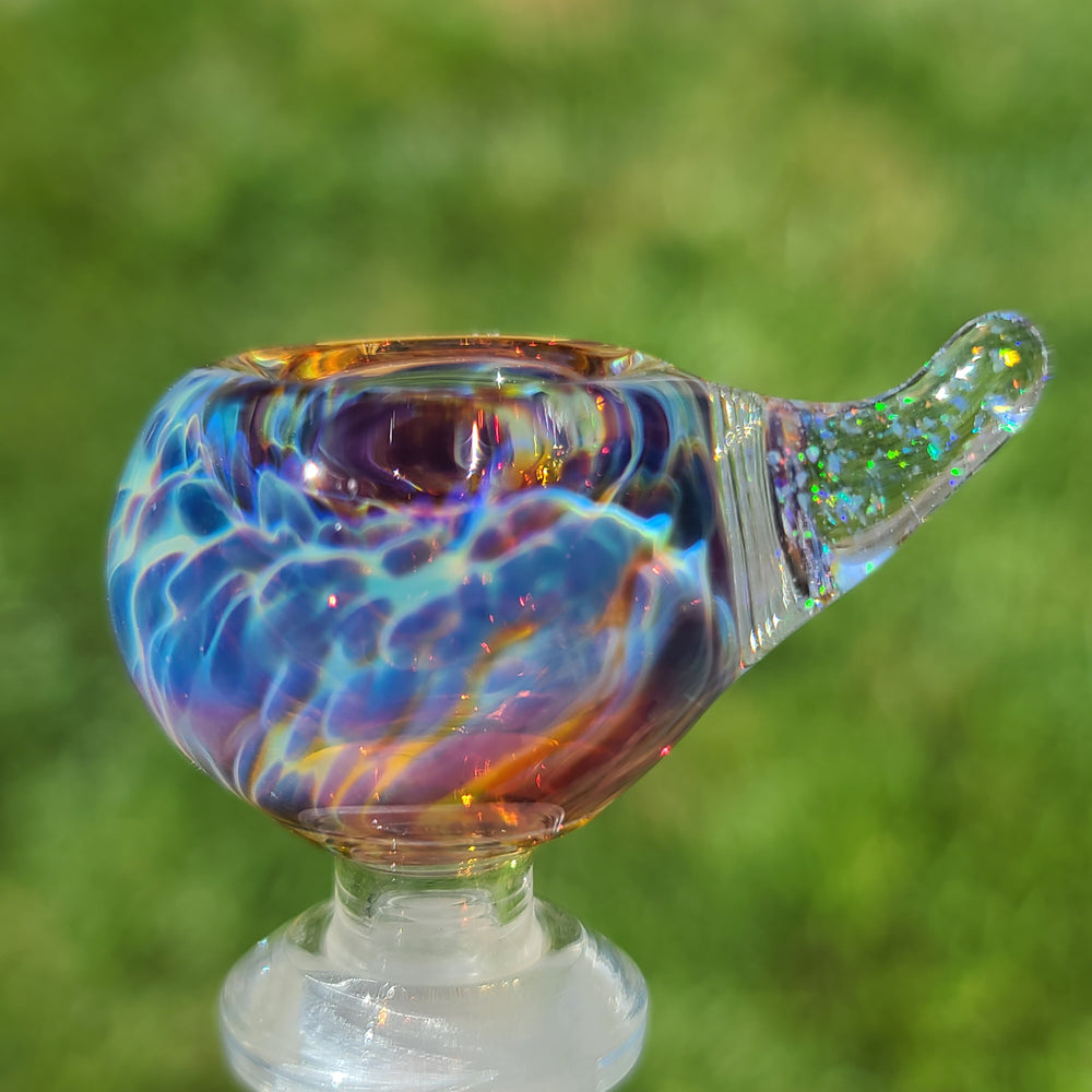10mm Purple Nebula Rhino Pull Slide Accessory Tako Glass   