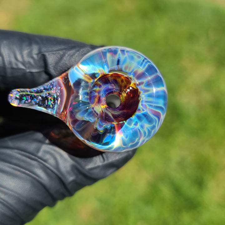 10mm Purple Nebula Rhino Pull Slide Accessory Tako Glass   