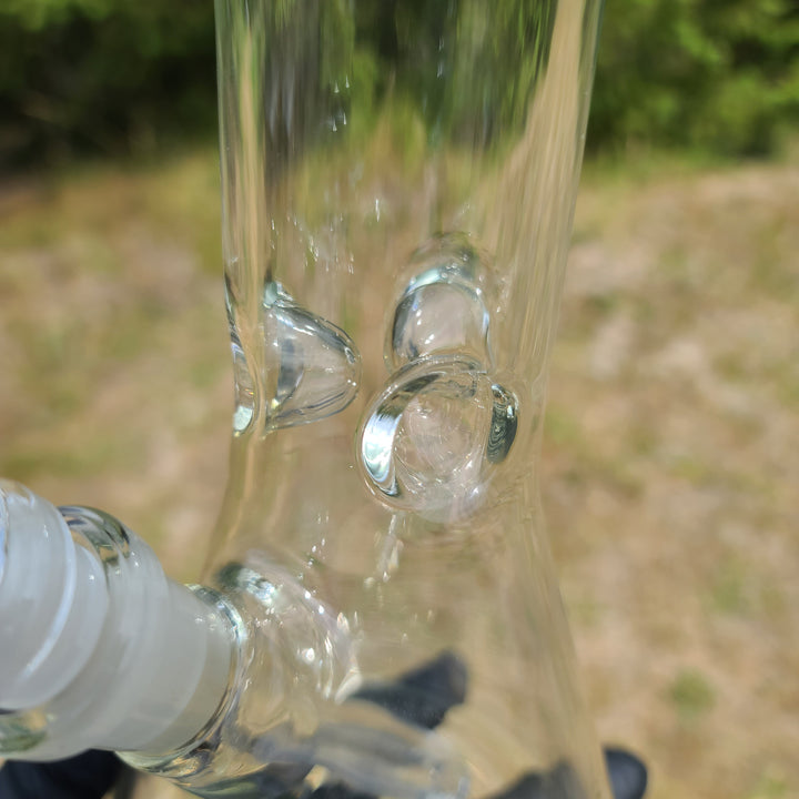 Augy Clear Straight 15" Beaker Bong Glass Pipe Augy Glass   