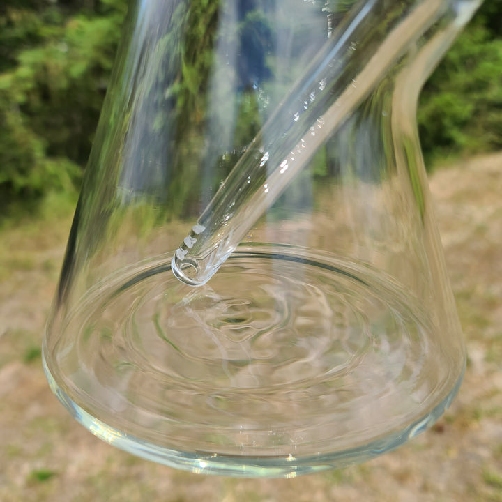 Augy Clear Straight 15" Beaker Bong Glass Pipe Augy Glass   