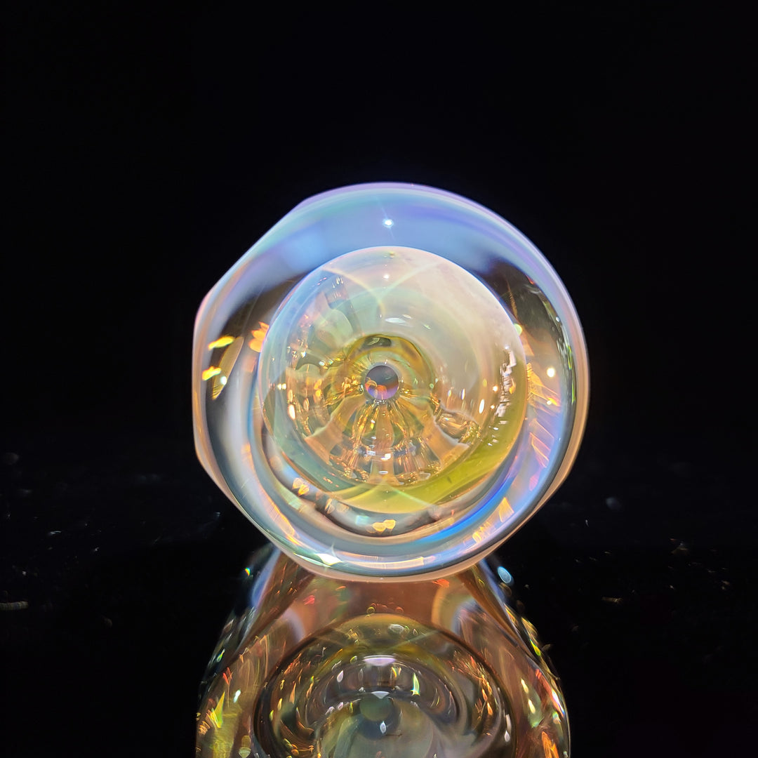 50/50 Faceted Egyptian Glass Chillum Glass Pipe Tako Glass   
